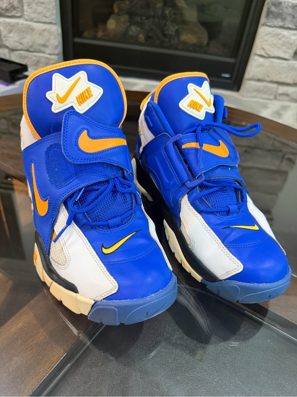 Nike Air Barrage Mid 'Racer Blue' (Style Code: AT7847-100) men’s sneakers Sz10.5